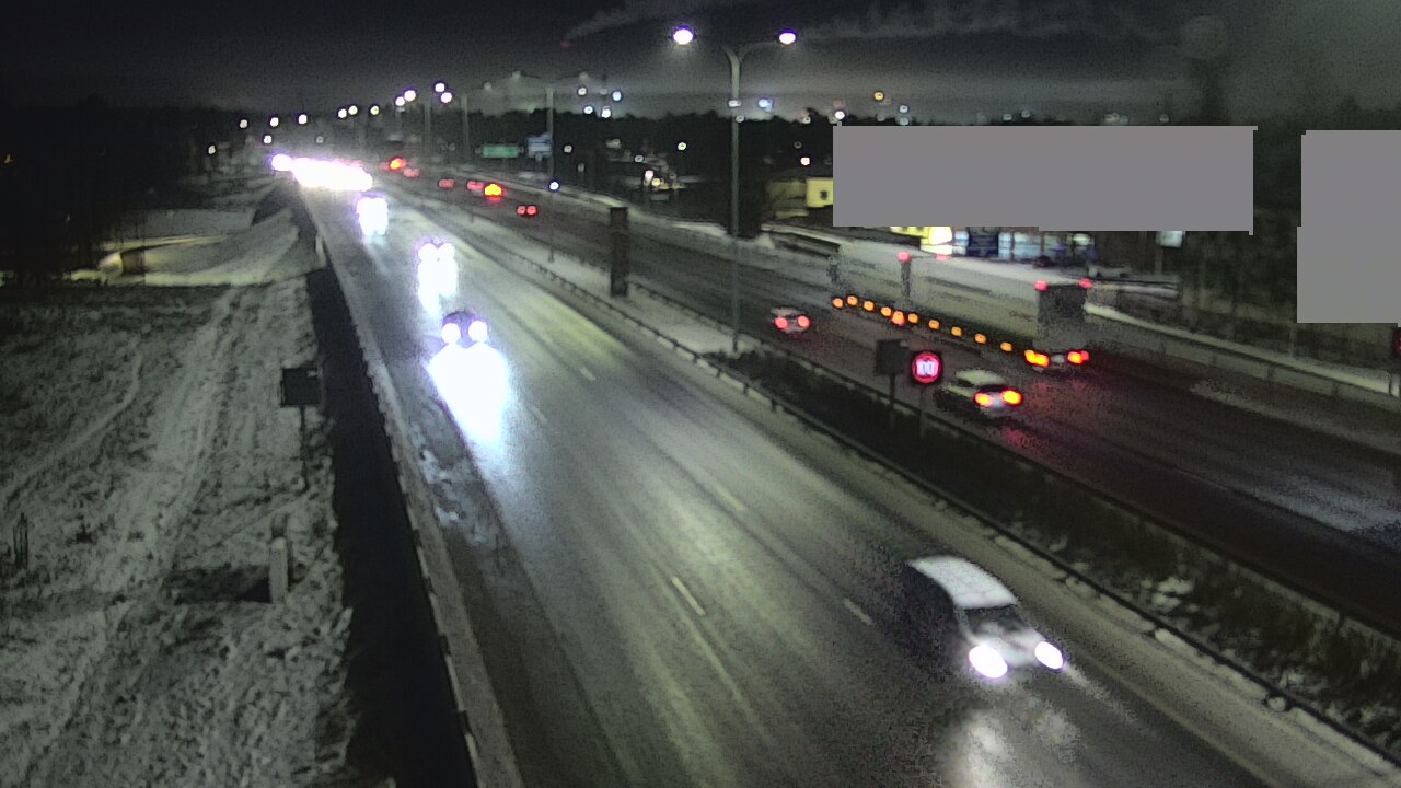 Weather Camera Image Väg 4 Uleåborg, Intiö, Oulu, Pohjois-Pohjanmaa