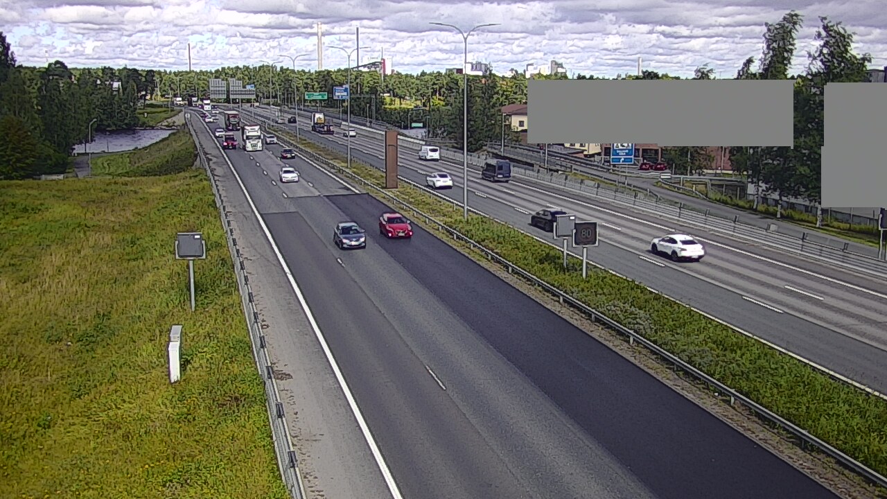 Weather Camera Image Road 4 Oulu, Intiö, Oulu, Pohjois-Pohjanmaa