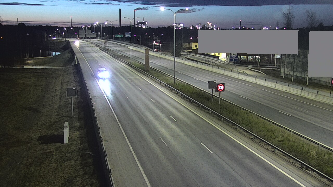 Weather Camera Image Väg 4 Uleåborg, Intiö, Oulu, Pohjois-Pohjanmaa