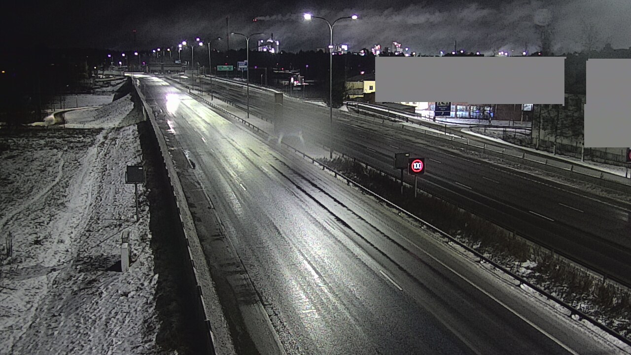 Weather Camera Image Väg 4 Uleåborg, Intiö, Oulu, Pohjois-Pohjanmaa