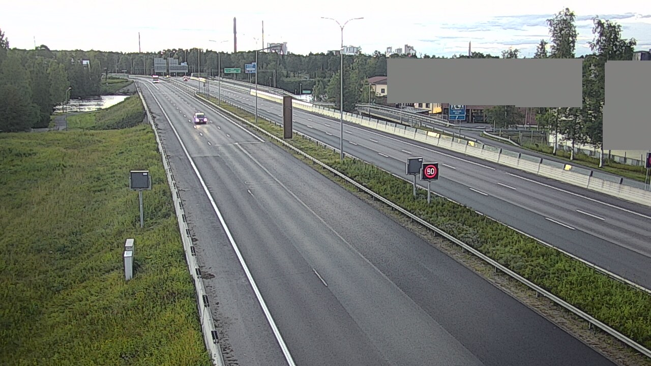 Weather Camera Image Road 4 Oulu, Intiö, Oulu, Pohjois-Pohjanmaa