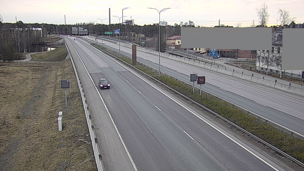 Weather Camera Image Väg 4 Uleåborg, Intiö, Oulu, Pohjois-Pohjanmaa