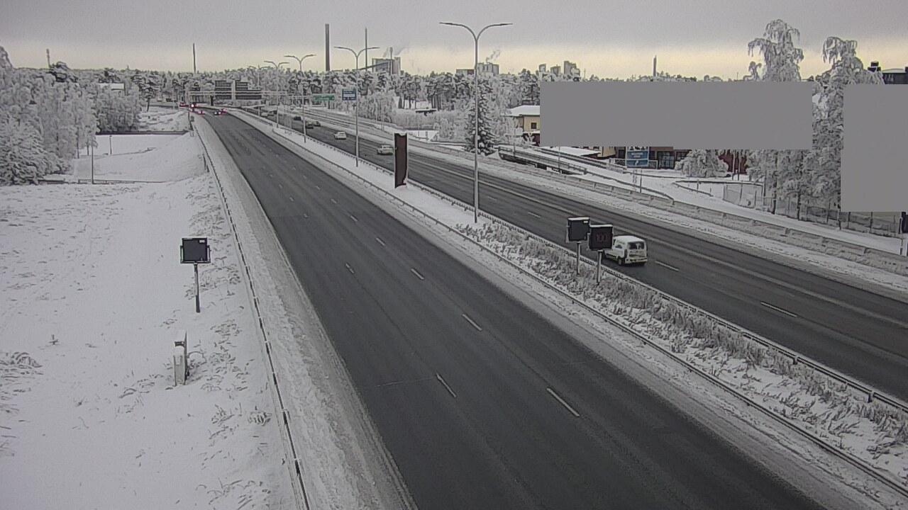 Weather Camera Image Road 4 Oulu, Intiö, Oulu, Pohjois-Pohjanmaa