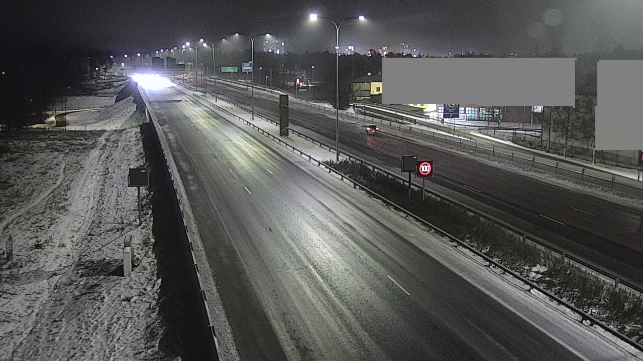 Weather Camera Image Väg 4 Uleåborg, Intiö, Oulu, Pohjois-Pohjanmaa