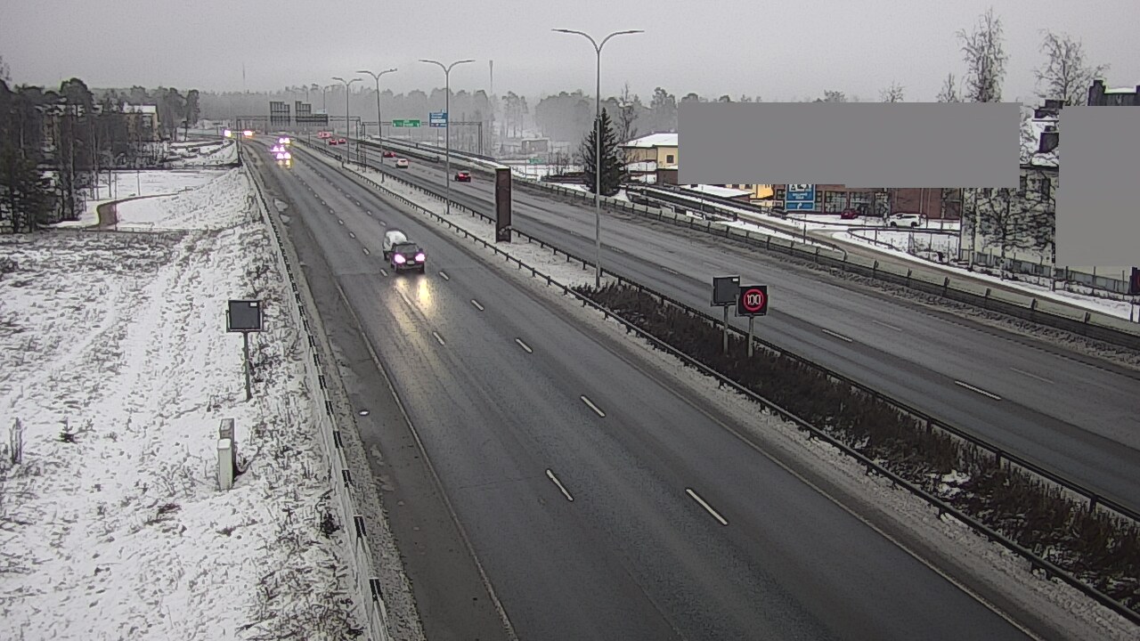 Weather Camera Image Väg 4 Uleåborg, Intiö, Oulu, Pohjois-Pohjanmaa