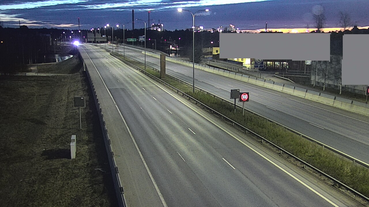 Weather Camera Image Väg 4 Uleåborg, Intiö, Oulu, Pohjois-Pohjanmaa