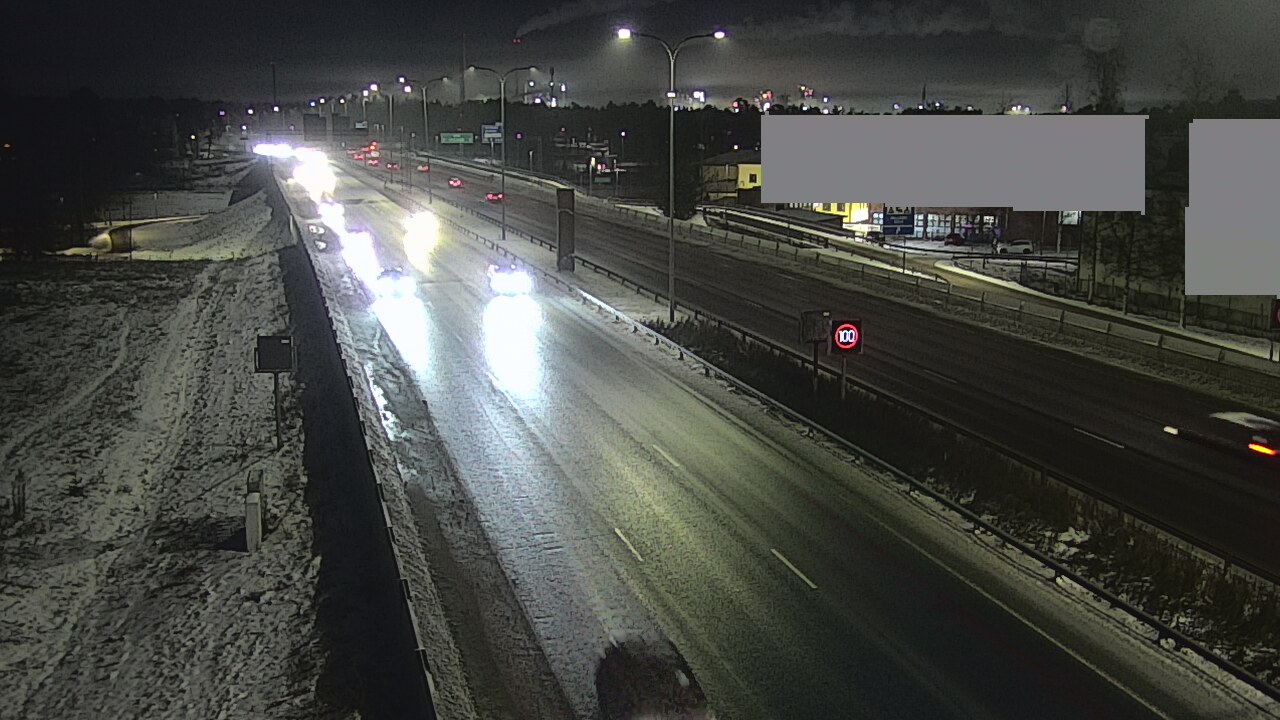 Weather Camera Image Väg 4 Uleåborg, Intiö, Oulu, Pohjois-Pohjanmaa