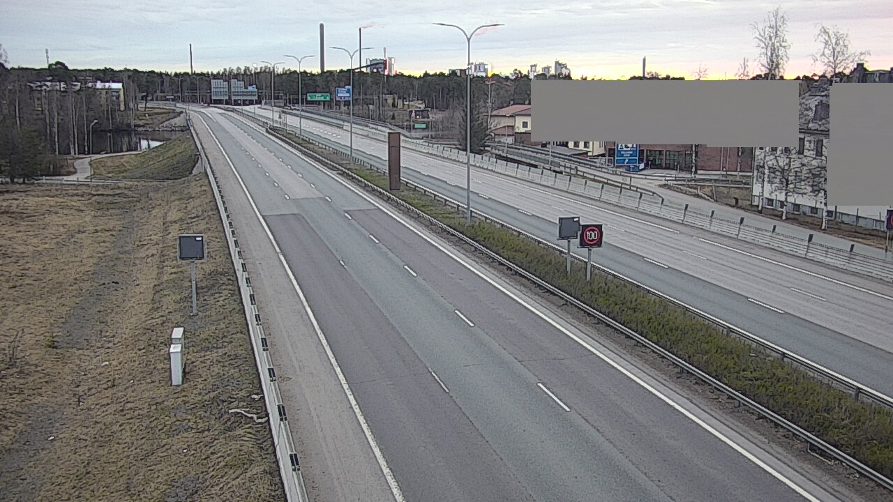 Weather Camera Image Väg 4 Uleåborg, Intiö, Oulu, Pohjois-Pohjanmaa