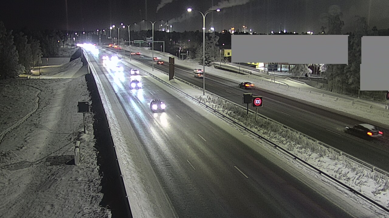 Weather Camera Image Road 4 Oulu, Intiö, Oulu, Pohjois-Pohjanmaa