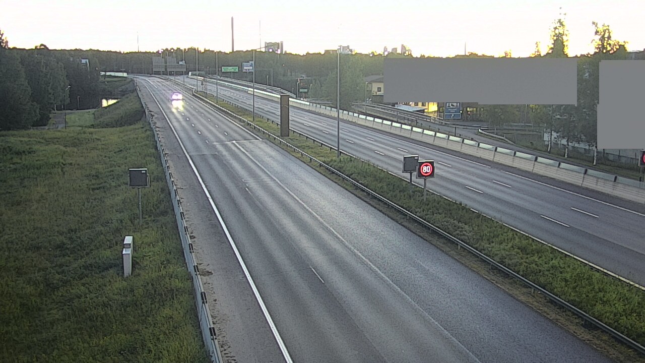 Weather Camera Image Road 4 Oulu, Intiö, Oulu, Pohjois-Pohjanmaa