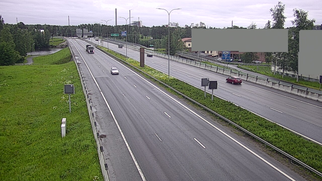 Weather Camera Image Väg 4 Uleåborg, Intiö, Oulu, Pohjois-Pohjanmaa