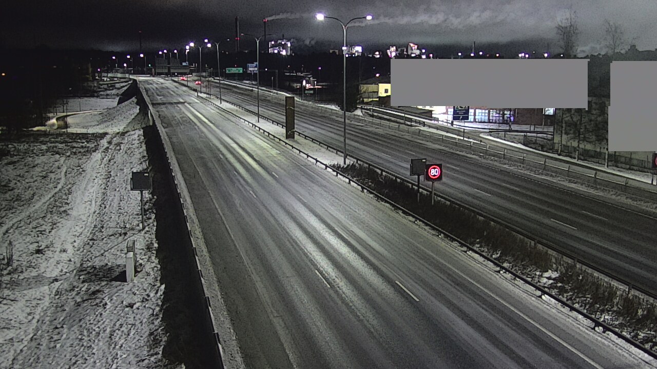 Weather Camera Image Väg 4 Uleåborg, Intiö, Oulu, Pohjois-Pohjanmaa