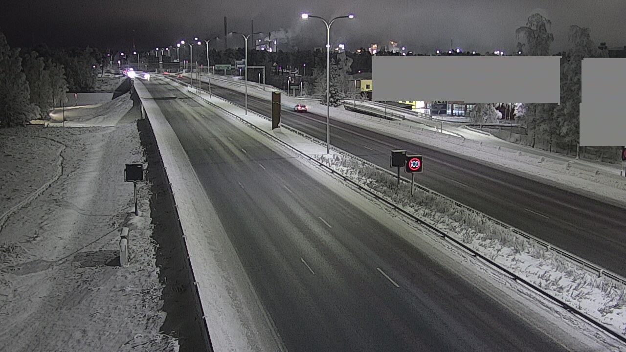 Weather Camera Image Road 4 Oulu, Intiö, Oulu, Pohjois-Pohjanmaa