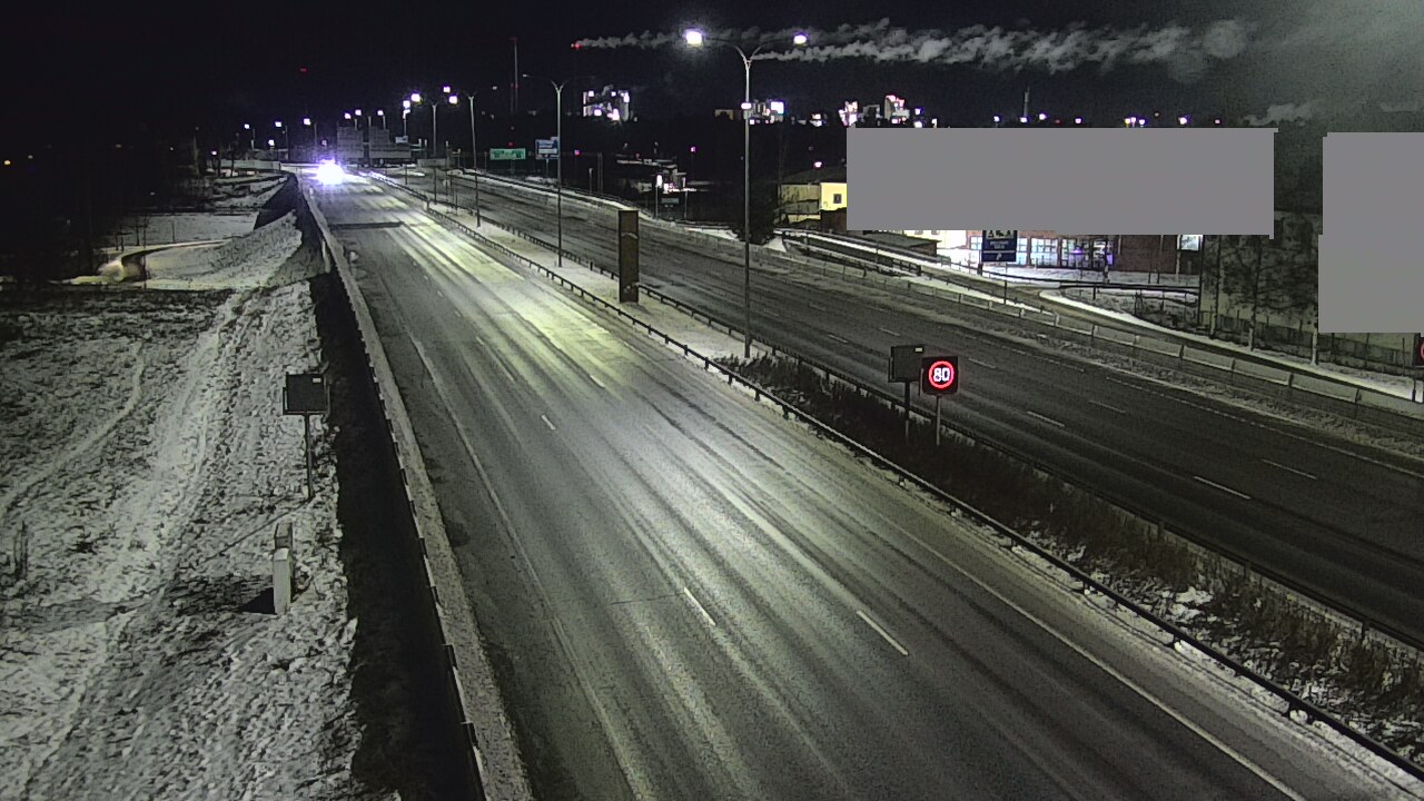 Weather Camera Image Väg 4 Uleåborg, Intiö, Oulu, Pohjois-Pohjanmaa