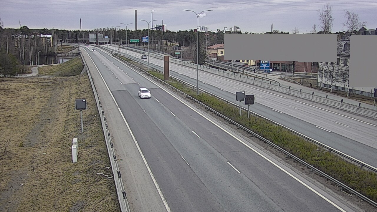 Weather Camera Image Väg 4 Uleåborg, Intiö, Oulu, Pohjois-Pohjanmaa