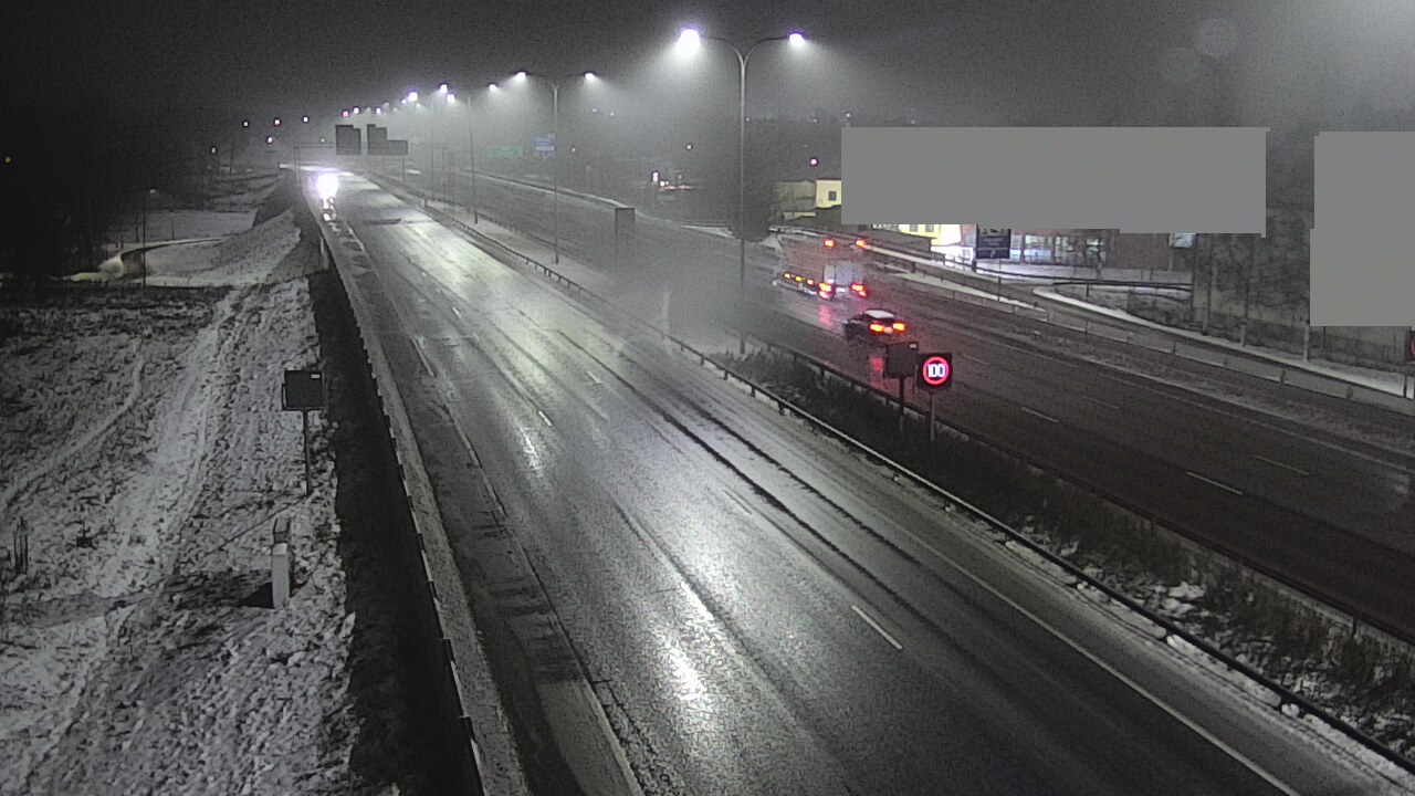 Weather Camera Image Väg 4 Uleåborg, Intiö, Oulu, Pohjois-Pohjanmaa