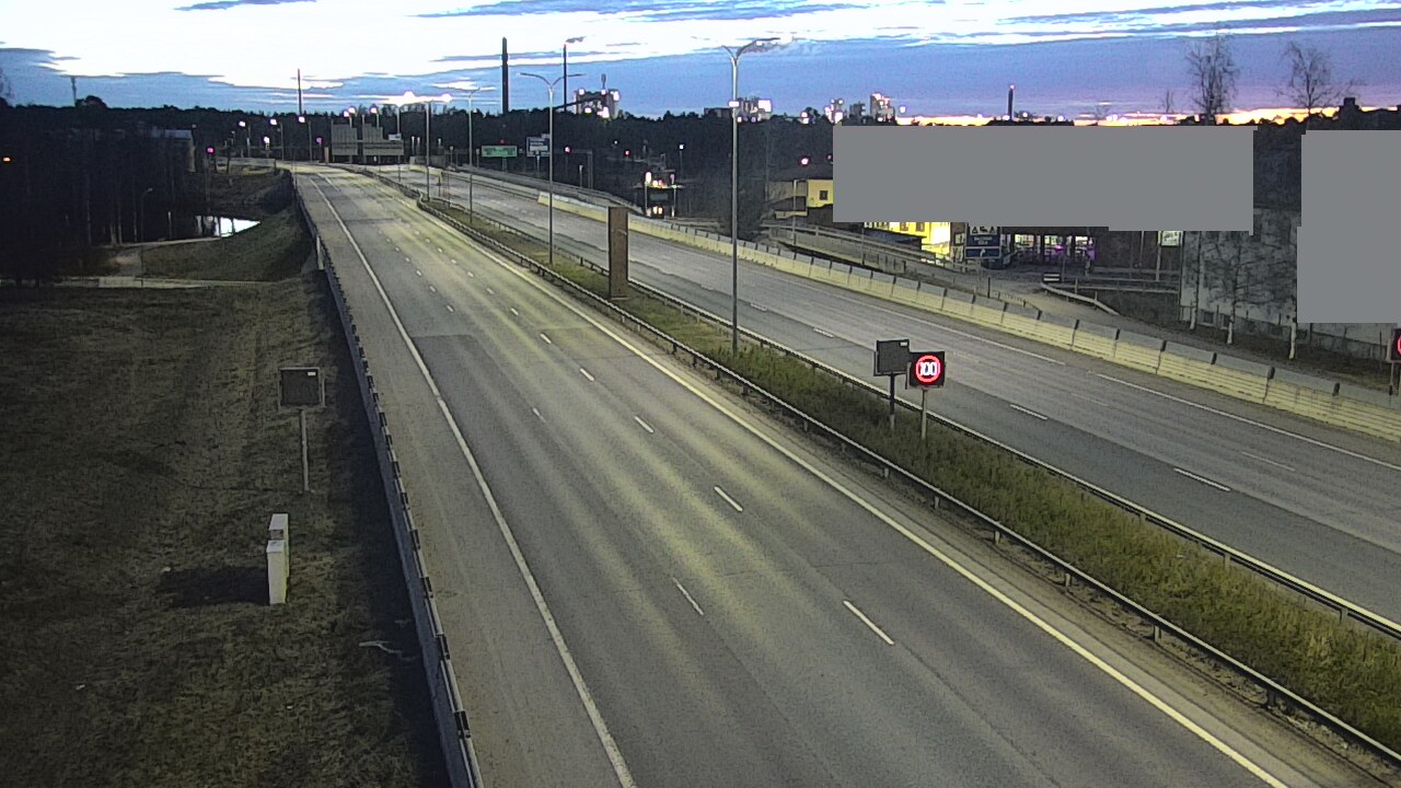 Weather Camera Image Väg 4 Uleåborg, Intiö, Oulu, Pohjois-Pohjanmaa