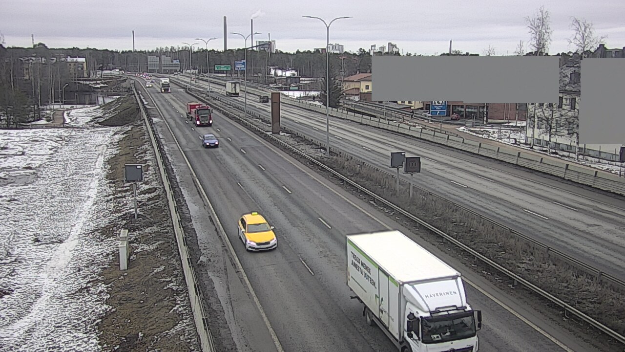 Weather Camera Image Road 4 Oulu, Intiö, Oulu, Pohjois-Pohjanmaa