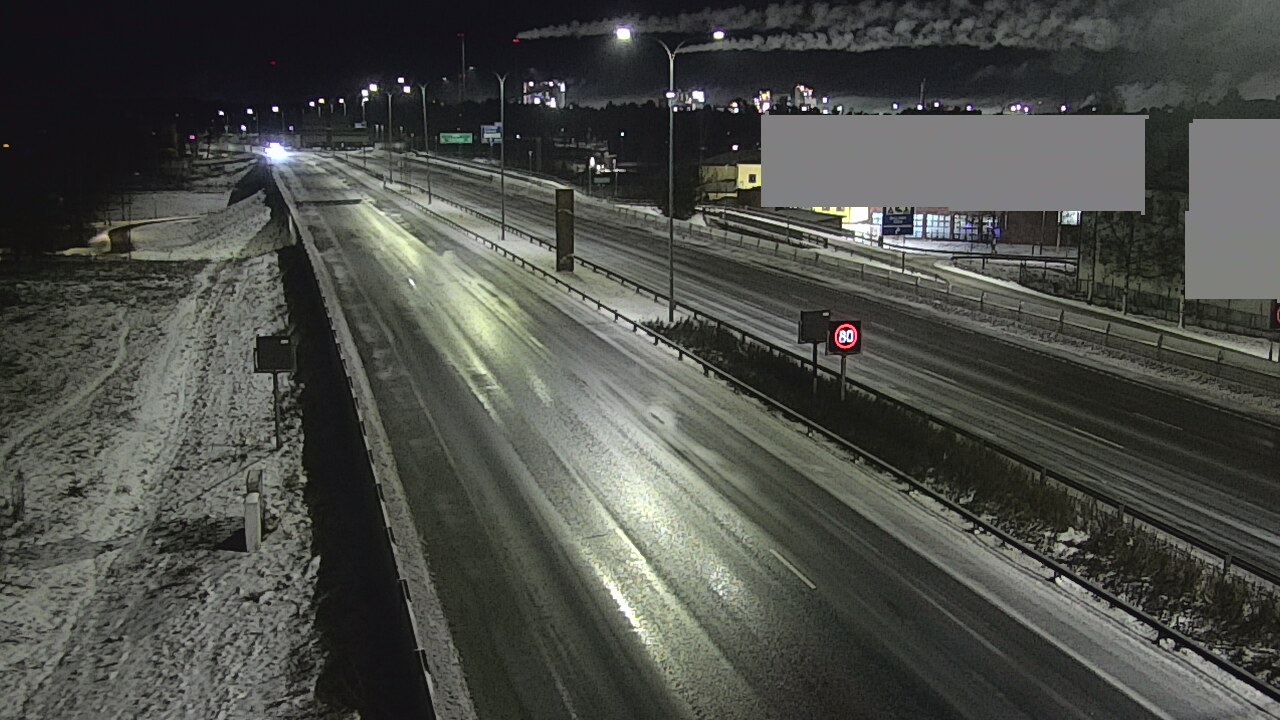 Weather Camera Image Väg 4 Uleåborg, Intiö, Oulu, Pohjois-Pohjanmaa