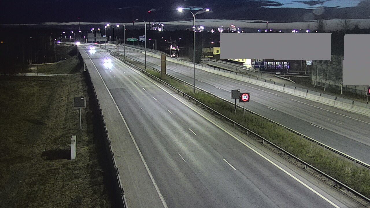 Weather Camera Image Väg 4 Uleåborg, Intiö, Oulu, Pohjois-Pohjanmaa