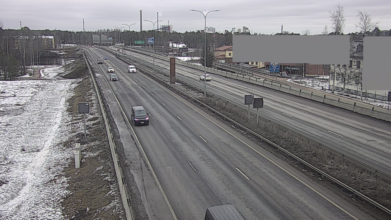 Weather Camera Image Road 4 Oulu, Intiö, Oulu, Pohjois-Pohjanmaa