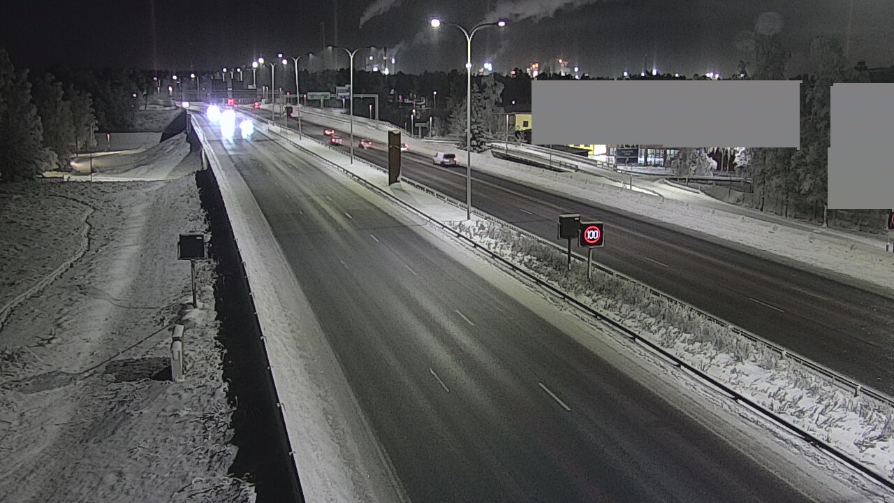 Weather Camera Image Road 4 Oulu, Intiö, Oulu, Pohjois-Pohjanmaa