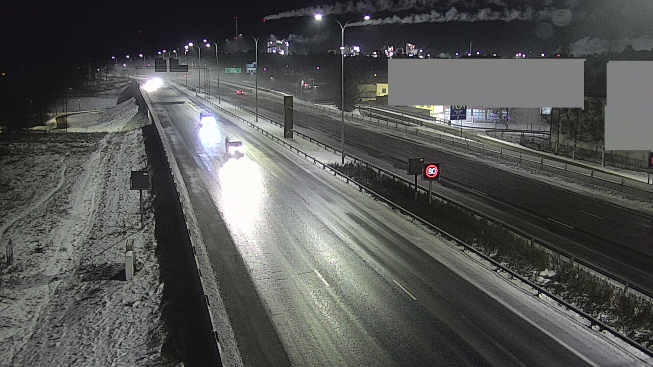 Weather Camera Image Väg 4 Uleåborg, Intiö, Oulu, Pohjois-Pohjanmaa