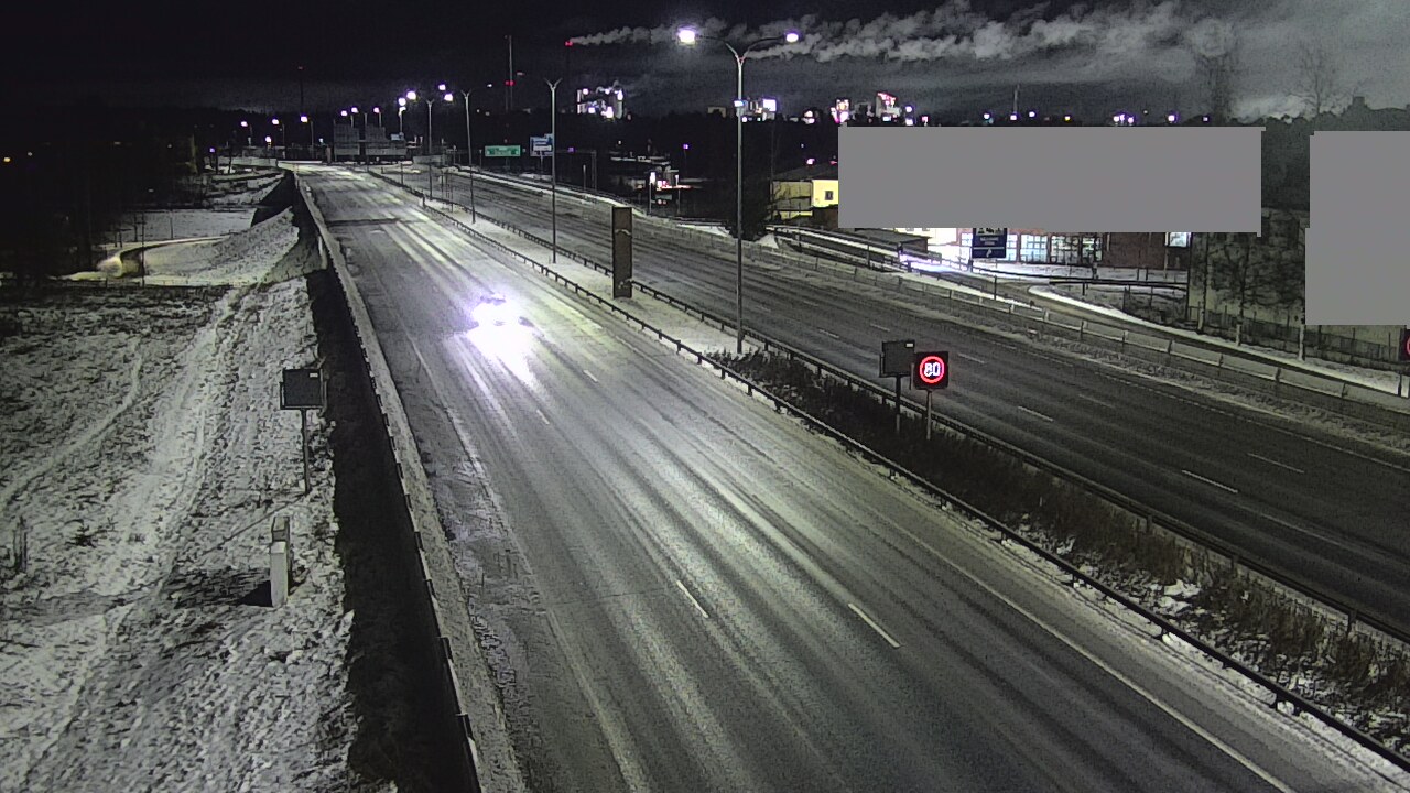 Weather Camera Image Väg 4 Uleåborg, Intiö, Oulu, Pohjois-Pohjanmaa