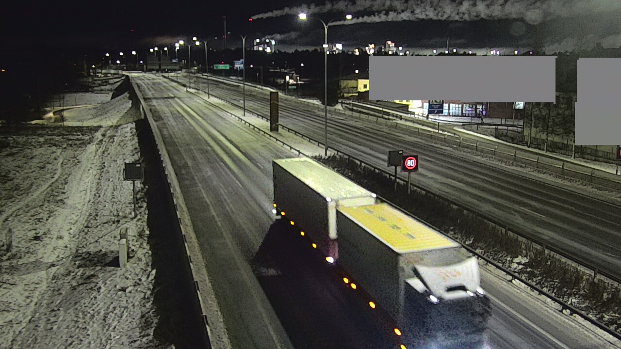 Weather Camera Image Väg 4 Uleåborg, Intiö, Oulu, Pohjois-Pohjanmaa