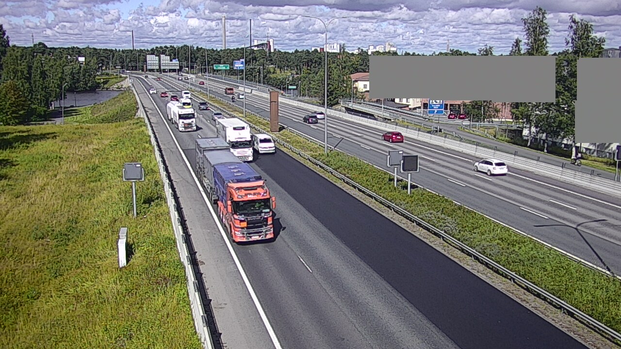 Weather Camera Image Road 4 Oulu, Intiö, Oulu, Pohjois-Pohjanmaa