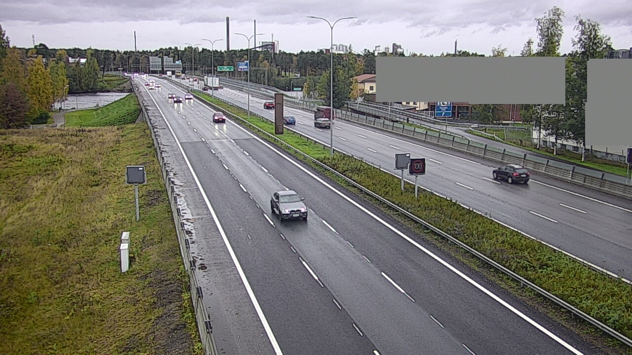 Weather Camera Image Väg 4 Uleåborg, Intiö, Oulu, Pohjois-Pohjanmaa