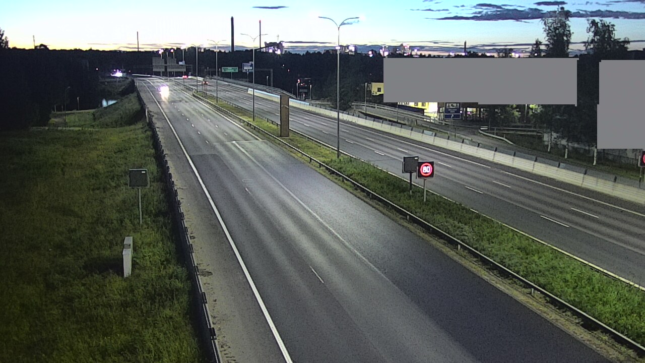 Weather Camera Image Road 4 Oulu, Intiö, Oulu, Pohjois-Pohjanmaa