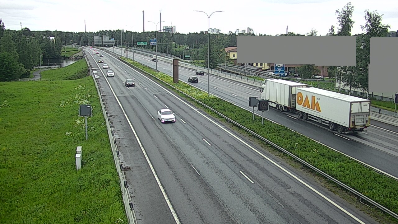 Weather Camera Image Väg 4 Uleåborg, Intiö, Oulu, Pohjois-Pohjanmaa