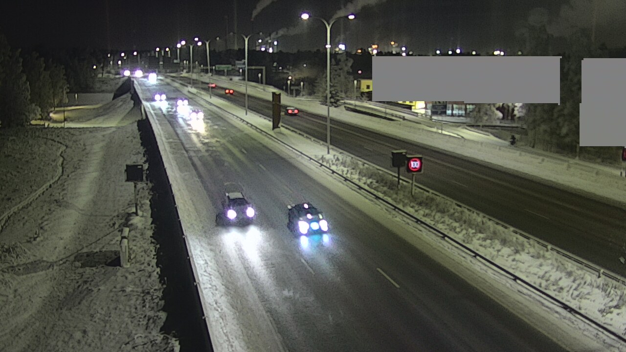 Weather Camera Image Road 4 Oulu, Intiö, Oulu, Pohjois-Pohjanmaa