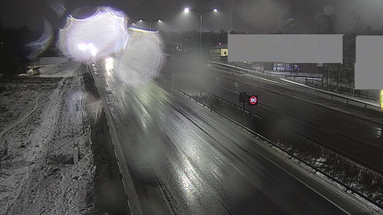 Weather Camera Image Väg 4 Uleåborg, Intiö, Oulu, Pohjois-Pohjanmaa