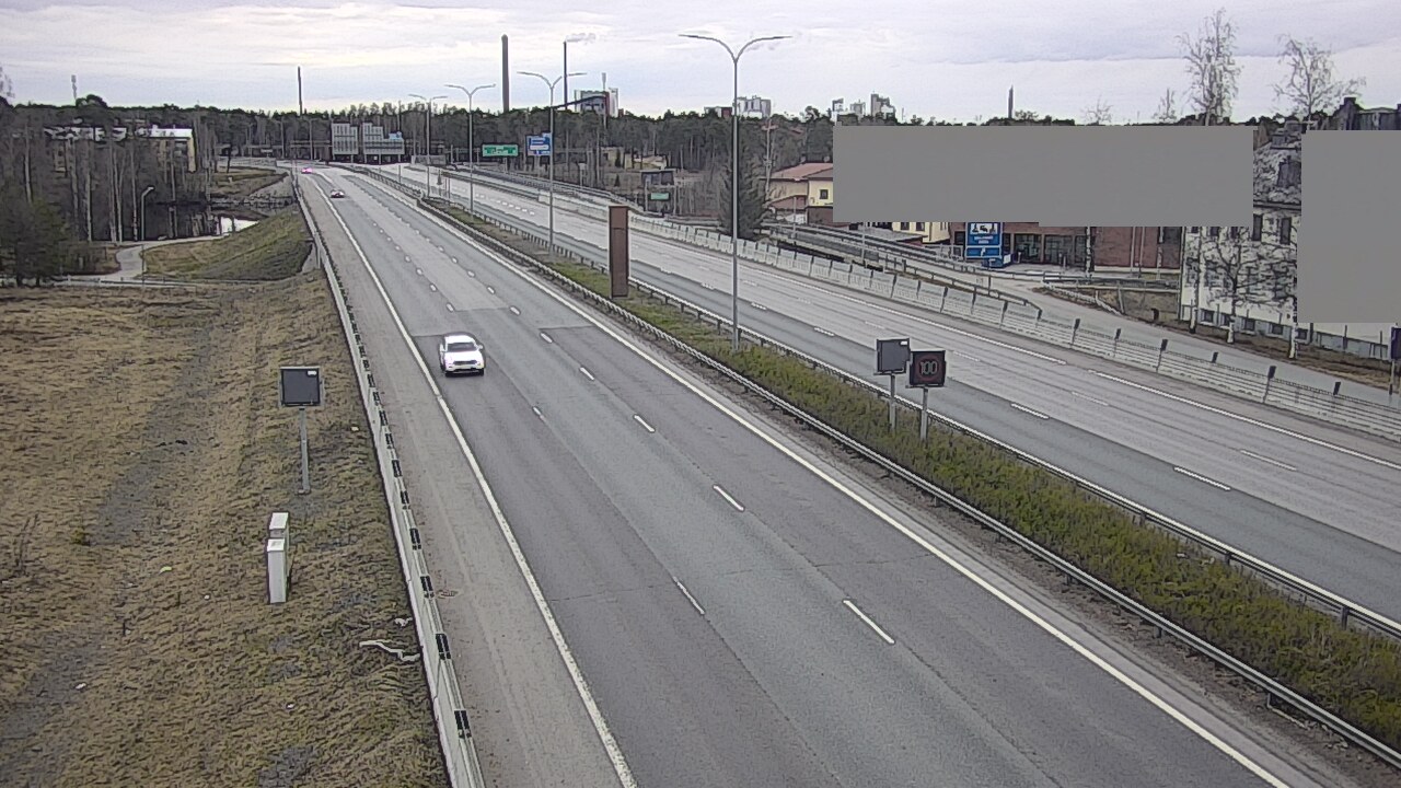 Weather Camera Image Väg 4 Uleåborg, Intiö, Oulu, Pohjois-Pohjanmaa