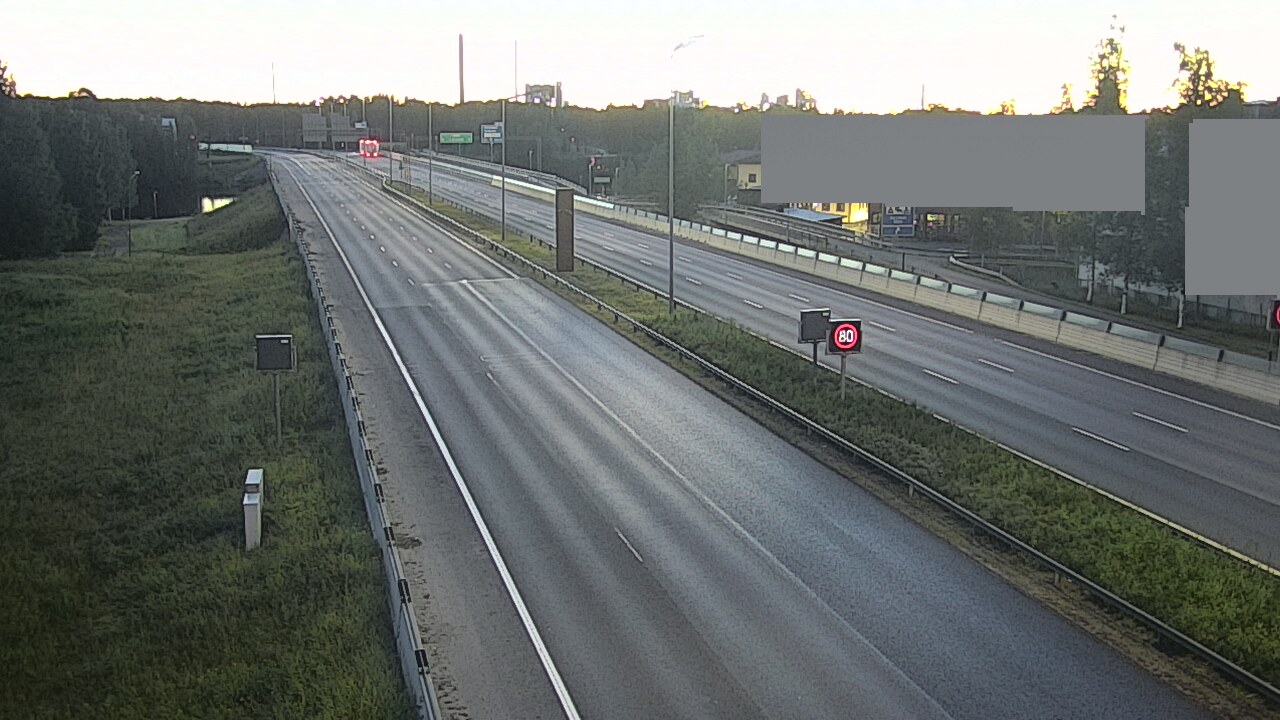 Weather Camera Image Road 4 Oulu, Intiö, Oulu, Pohjois-Pohjanmaa