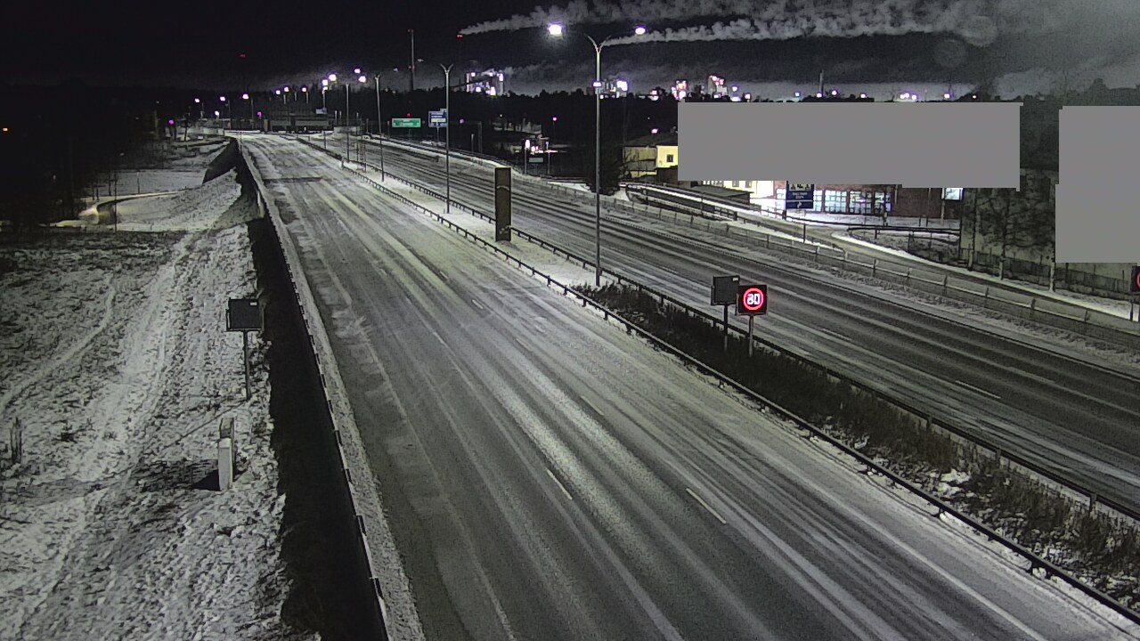 Weather Camera Image Väg 4 Uleåborg, Intiö, Oulu, Pohjois-Pohjanmaa