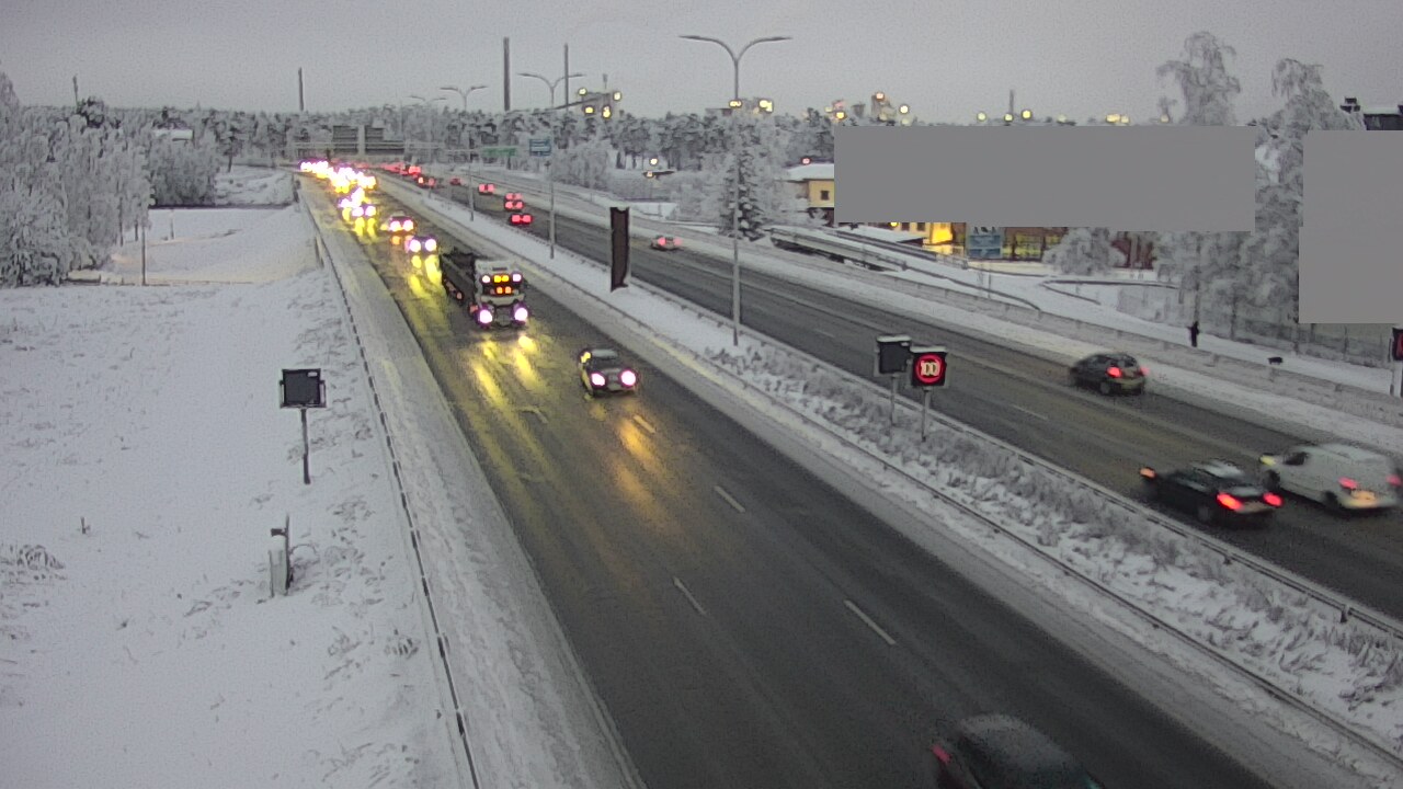 Weather Camera Image Road 4 Oulu, Intiö, Oulu, Pohjois-Pohjanmaa