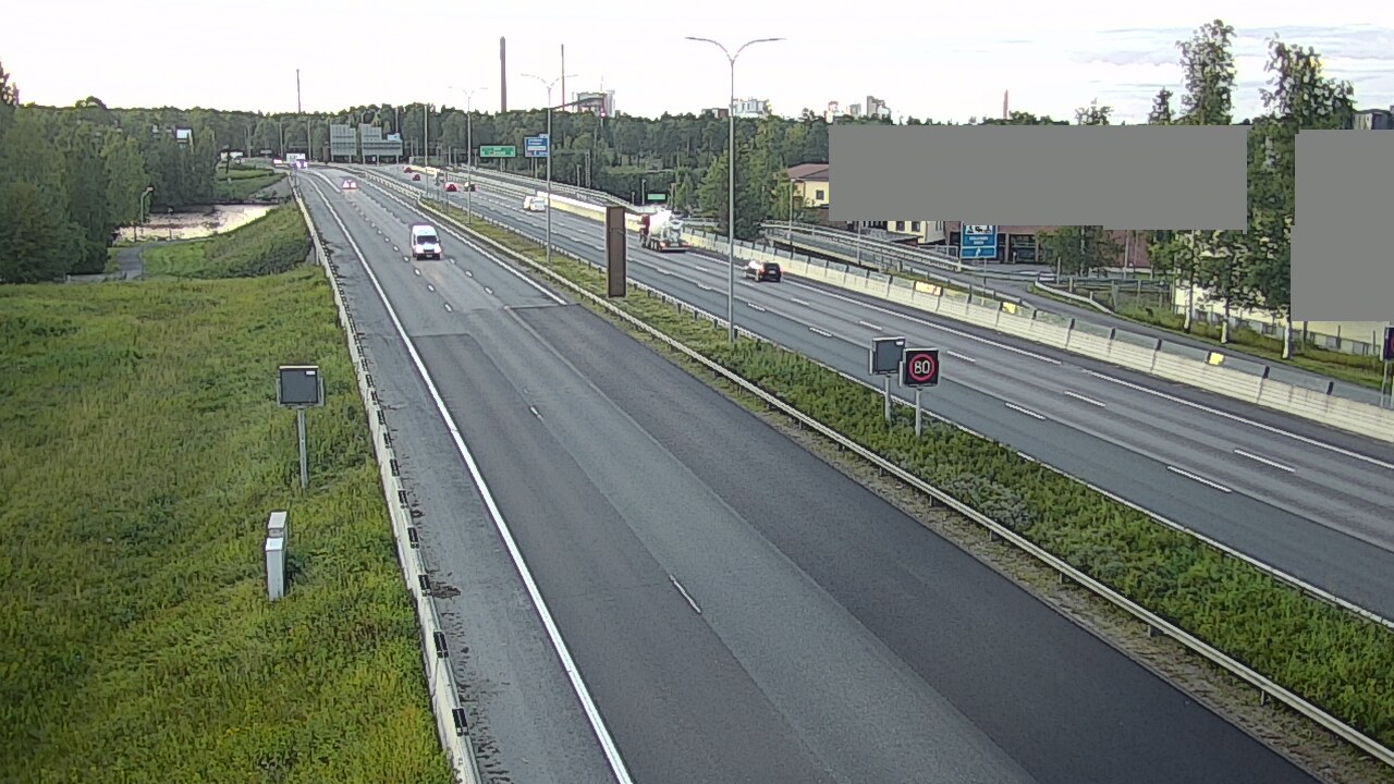 Weather Camera Image Road 4 Oulu, Intiö, Oulu, Pohjois-Pohjanmaa