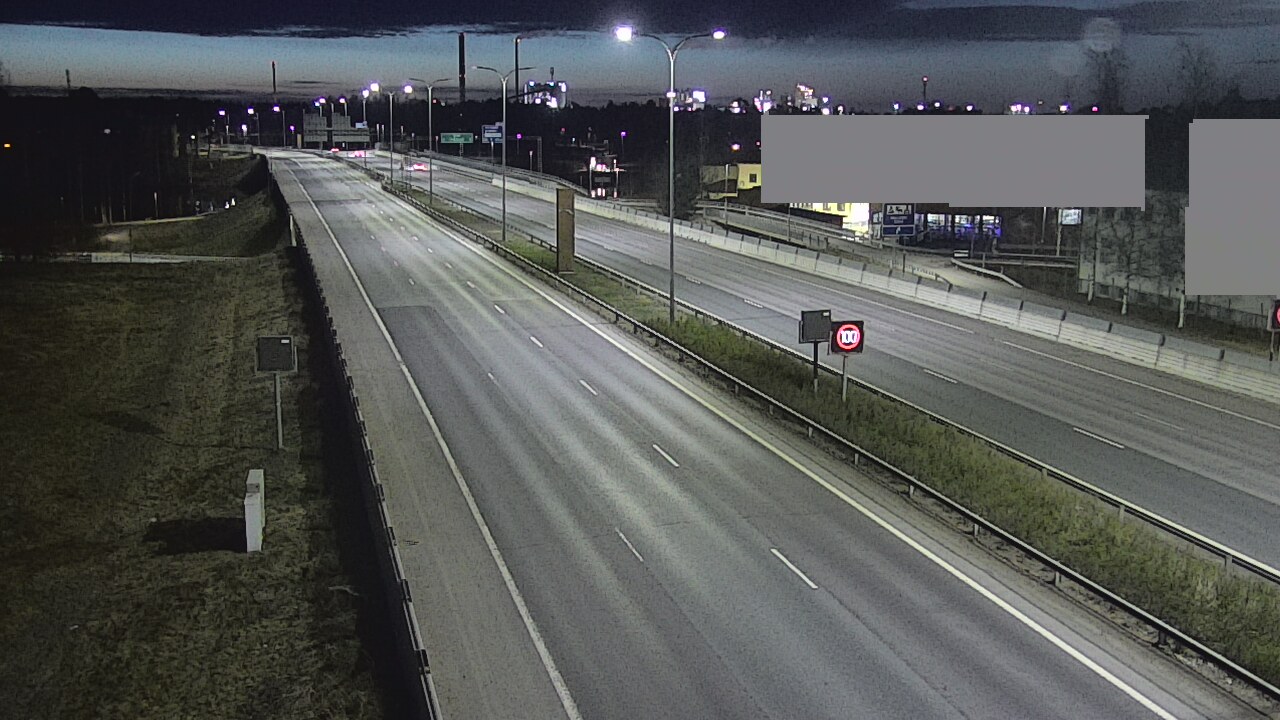Weather Camera Image Väg 4 Uleåborg, Intiö, Oulu, Pohjois-Pohjanmaa