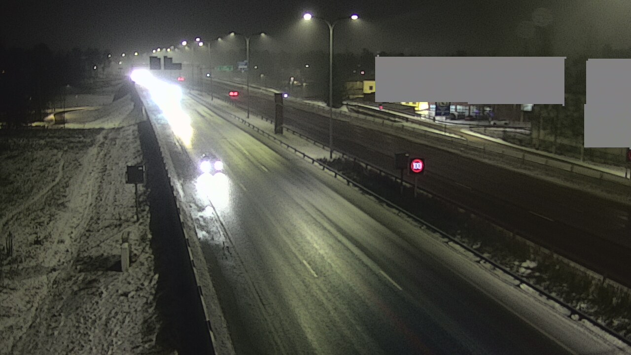 Weather Camera Image Väg 4 Uleåborg, Intiö, Oulu, Pohjois-Pohjanmaa