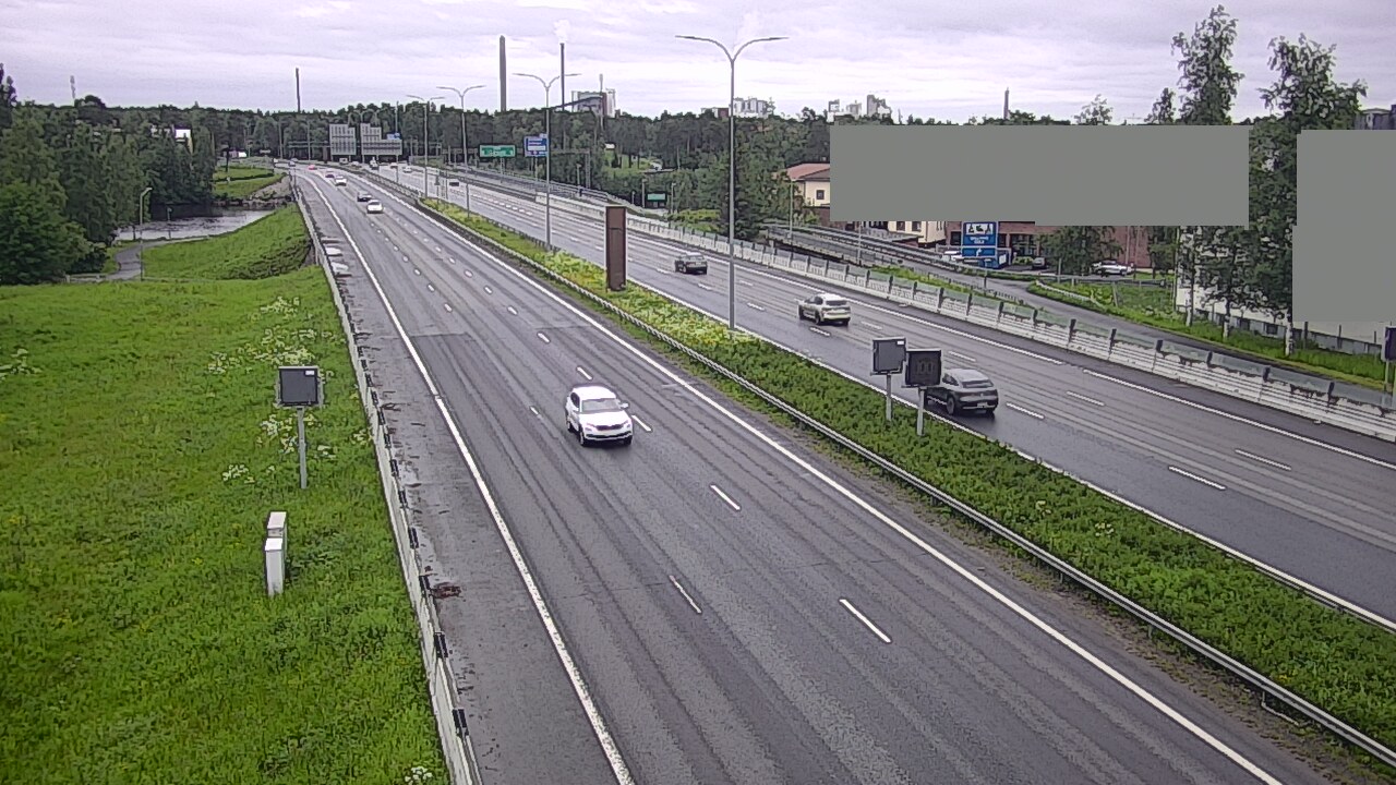 Weather Camera Image Väg 4 Uleåborg, Intiö, Oulu, Pohjois-Pohjanmaa