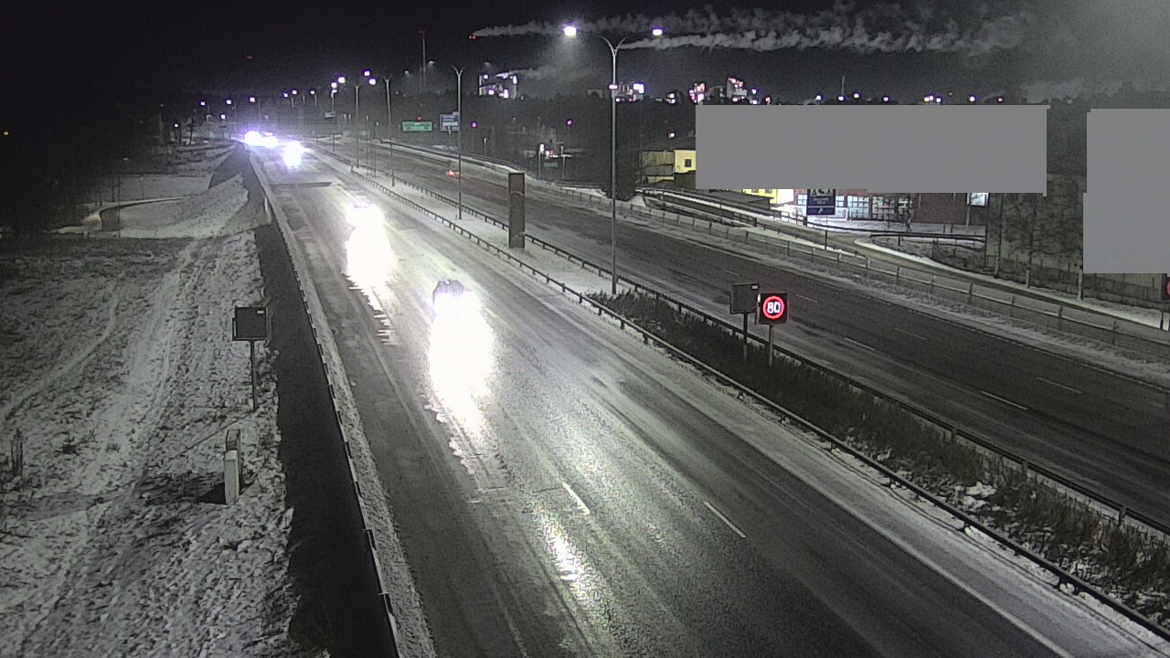 Weather Camera Image Väg 4 Uleåborg, Intiö, Oulu, Pohjois-Pohjanmaa