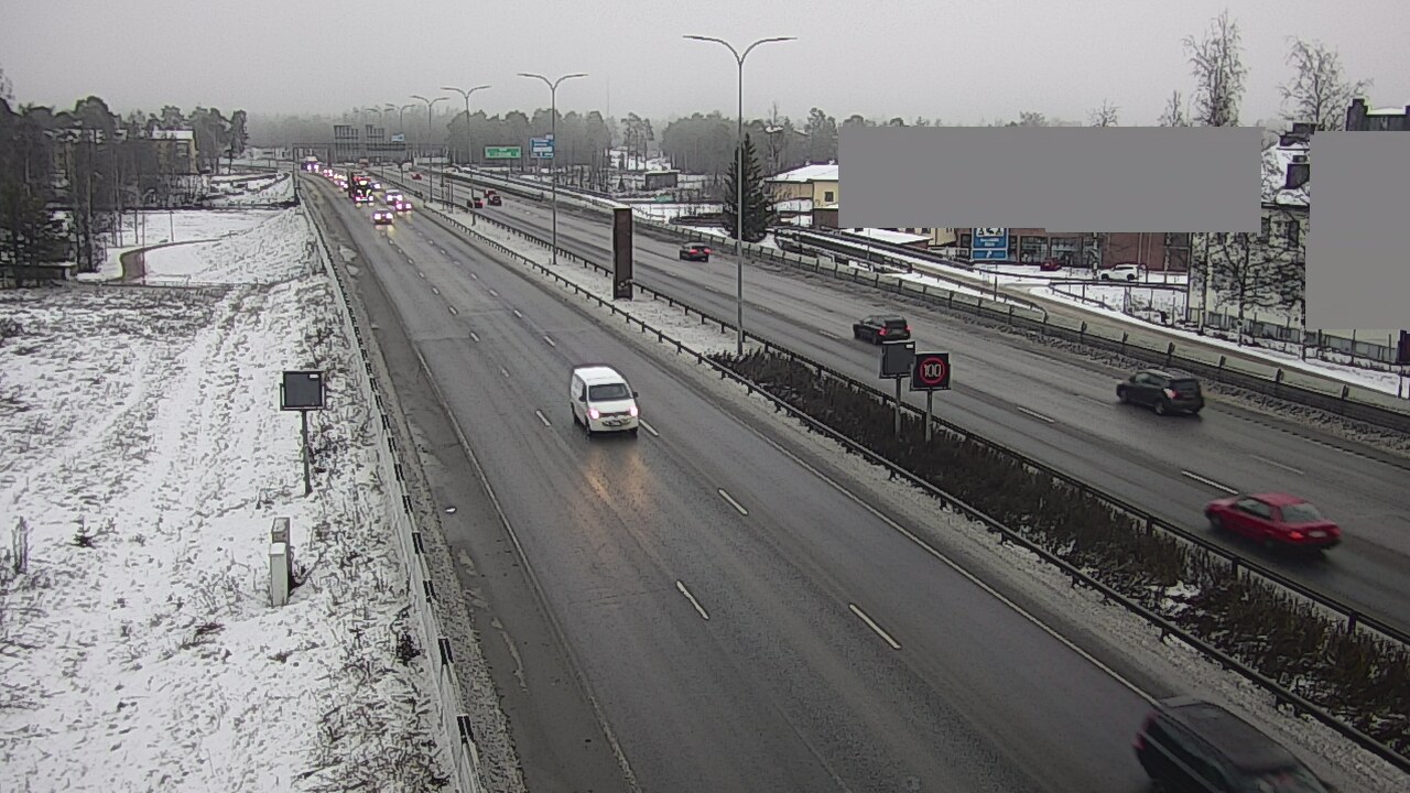 Weather Camera Image Väg 4 Uleåborg, Intiö, Oulu, Pohjois-Pohjanmaa