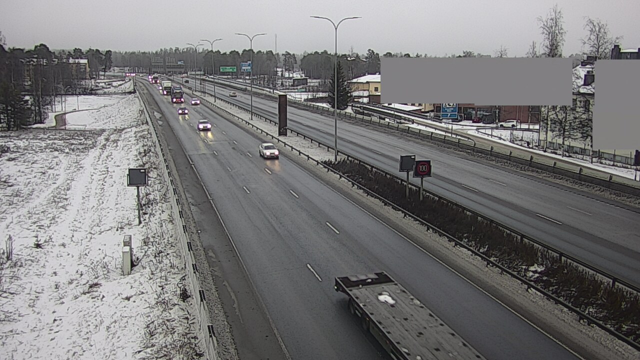 Weather Camera Image Väg 4 Uleåborg, Intiö, Oulu, Pohjois-Pohjanmaa