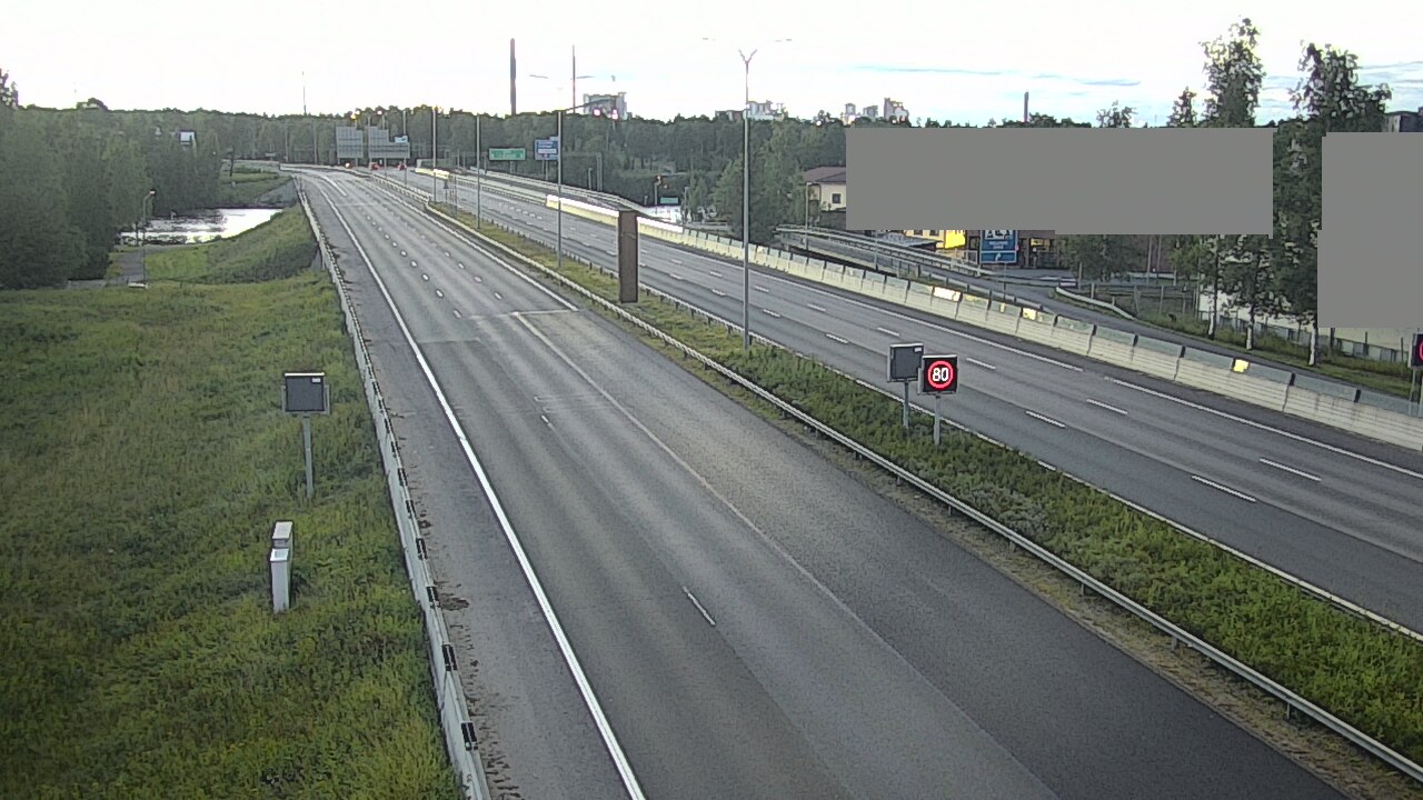 Weather Camera Image Road 4 Oulu, Intiö, Oulu, Pohjois-Pohjanmaa