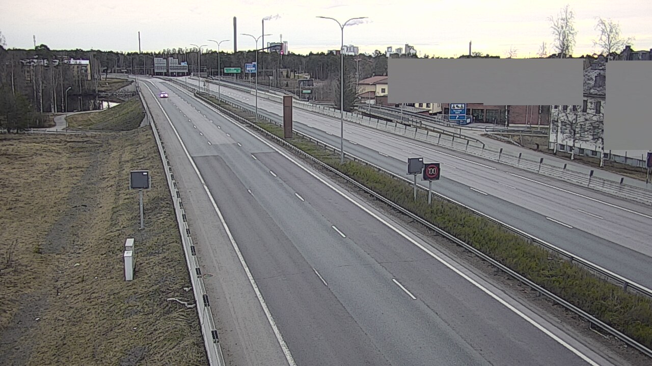 Weather Camera Image Väg 4 Uleåborg, Intiö, Oulu, Pohjois-Pohjanmaa