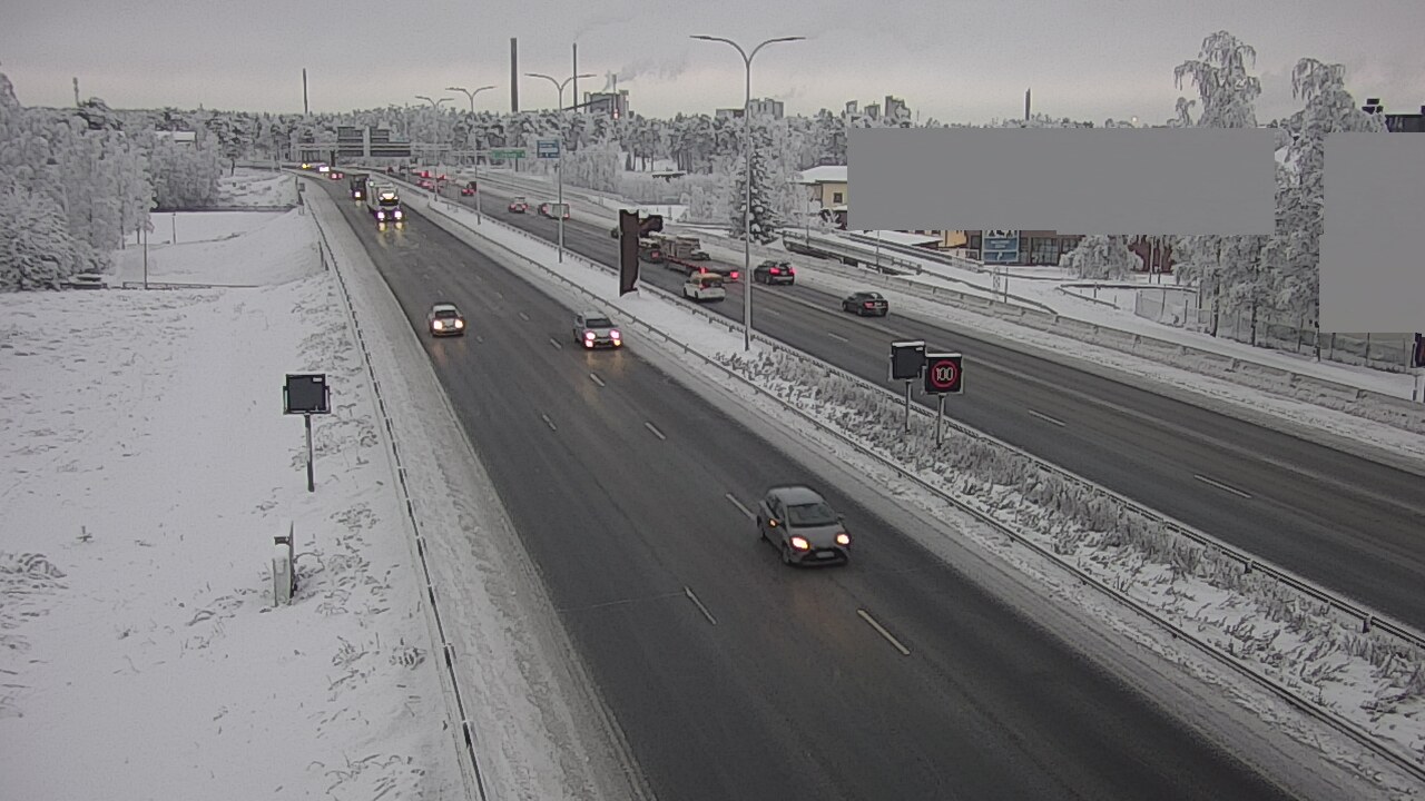 Weather Camera Image Road 4 Oulu, Intiö, Oulu, Pohjois-Pohjanmaa