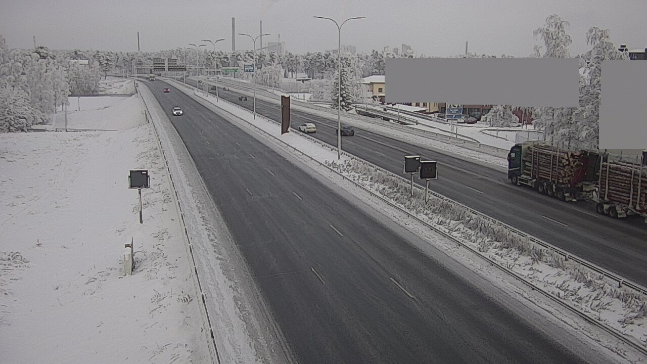 Weather Camera Image Road 4 Oulu, Intiö, Oulu, Pohjois-Pohjanmaa